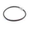 The Shirts Studio Navy Simple Basic Leather Bracelet