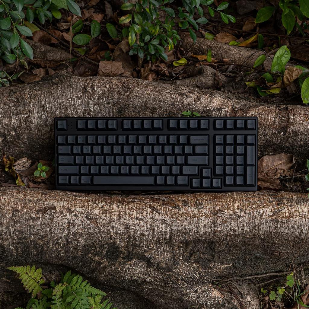 PBT Japanese Gray Keycaps, 144 Keys, Cherry Profile, DYE-Sub Custom Minimalist Keycaps, 61, 64, 68, 84, 87 Keys, for Cherry Gateron MX Switches and