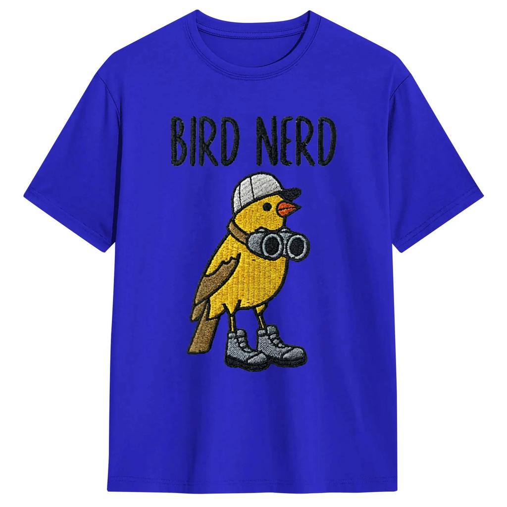 Men T-Shirts Bird Nerd Men's Retro Short Sleeved T-Shirt Outdoor Sports Leisure Big Fashionable Trend Hot Selling In The Hot