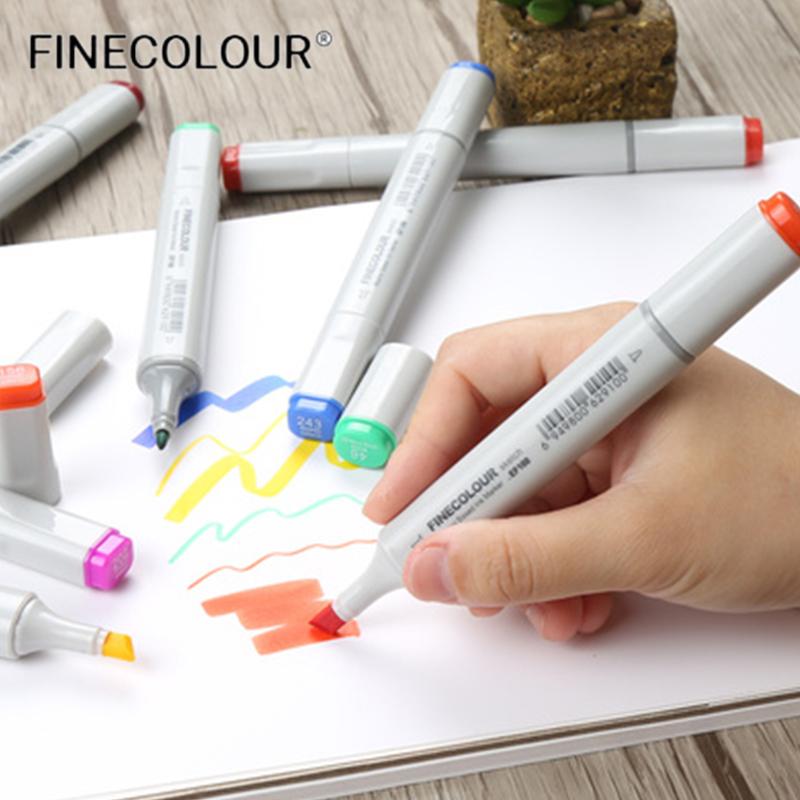 EF100 Професійний маркер для малювання 24/36/48/60/72 кольори, двосторонній, пензель для малювання, маркер на спиртовій основі, маркер для скетчів