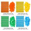 No. 1-500 Sheep Ear Tag Signs with The Word Ear Laser Typing Copper Head Earrings Farm Animal Identification Card 100Pcs