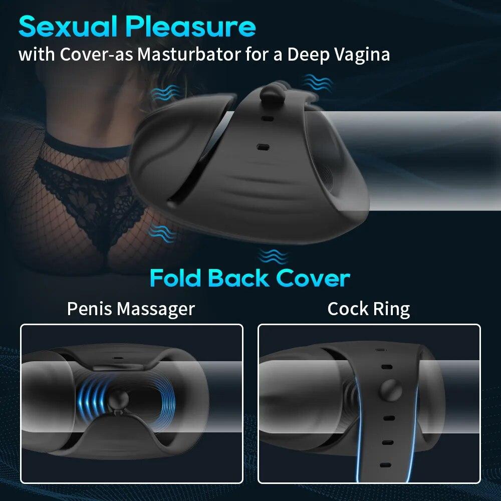 2025 New Bluetooth Penis Vibrator for Men Masturbator Cup Penis Delay Trainer Sex Machine Glans Massager Male Masturbate Vibrator Sex Toy