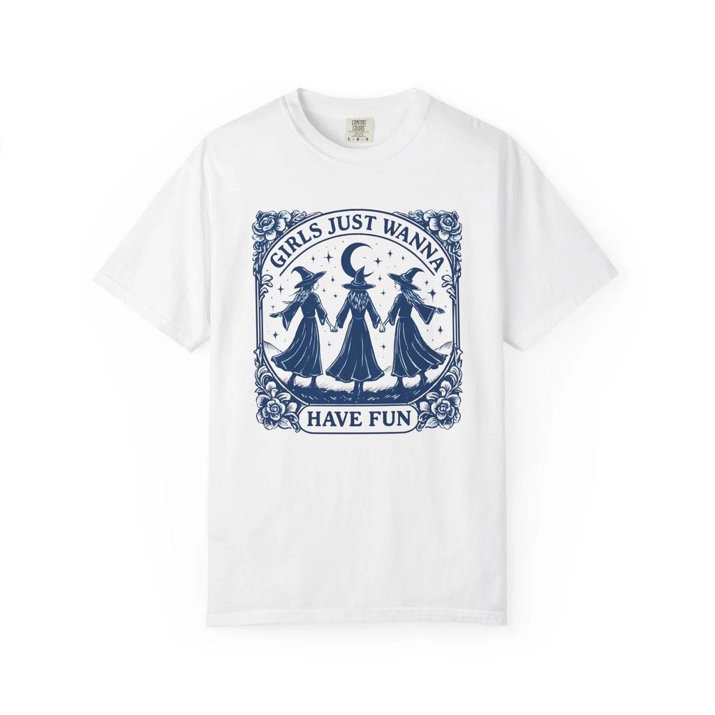 Girls Just Wanna Have Fun T-Shirt, Unisex Baumwoll-T-Shirt, Lässiges Grafik-Shirt,