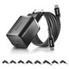 GaN Charger Pack - NGS - BUD 65W-AS - 65W USB-C PD - 1.5 M Cable - 8 ASUS Tips