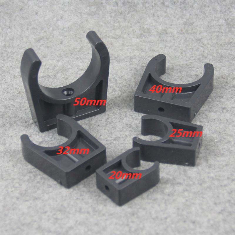 PVC Pipe Clamp Garden Micro Irrigation Fittings Steady Fixed U-type Water Pipe Strap Clip Tube Connectors