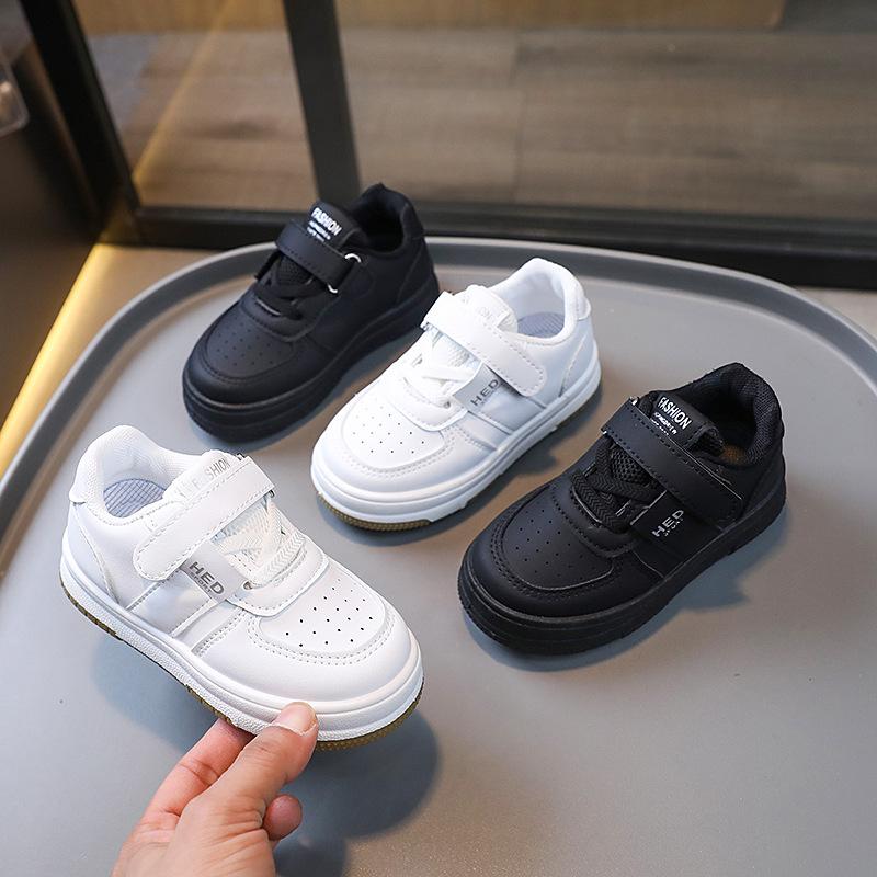 Spring and Autumn Korean Version of Boys and Girls Fashion Velcro Comfortable Soft Sole Wear-resistant Casual Sneakers