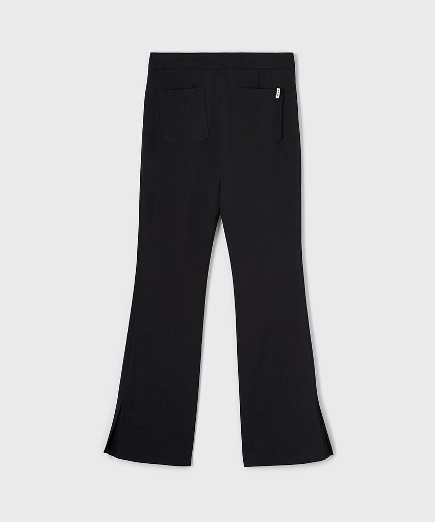 Yunse Sleek Flare Pants (Black)
