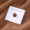 New 54color Matte Silk Scarf Hijab Magnet Brooch Strong Magnetic Buttons Round Shawl Dual-use Collar Clip Cufflinks