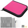 Sketch Pencil Set for Art Students Painting Artist Kit with Eraser Zippered Carrying Case