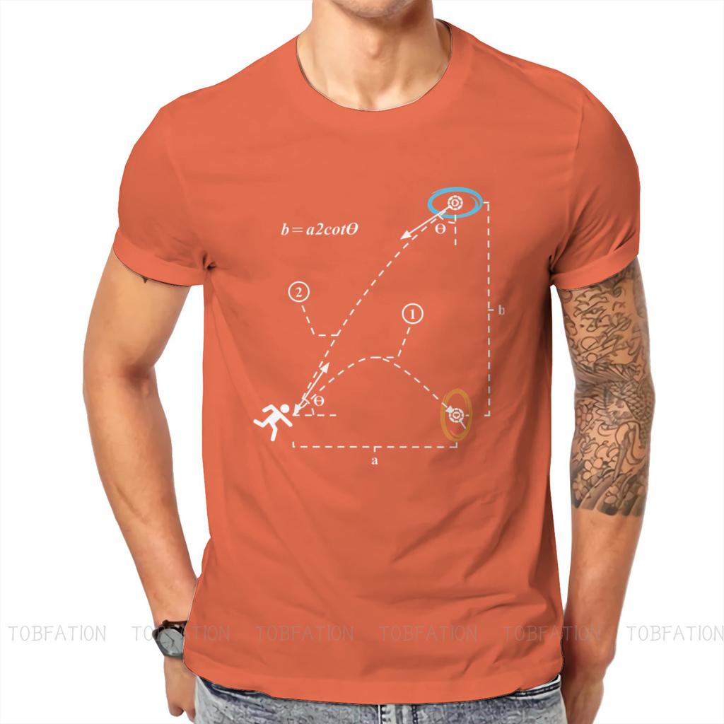 Portal Chell Videospiel Kinematik T-Shirt Vintage Teenager Gothic Hochwertiges T-Shirt Übergroß Rundhals Streetwear