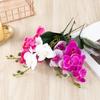Silk Flower Simulation Butterfly Orchid Real Touch Photography Props Artificial Phalaenopsis Bouquet 4/12 Heads Home Decor