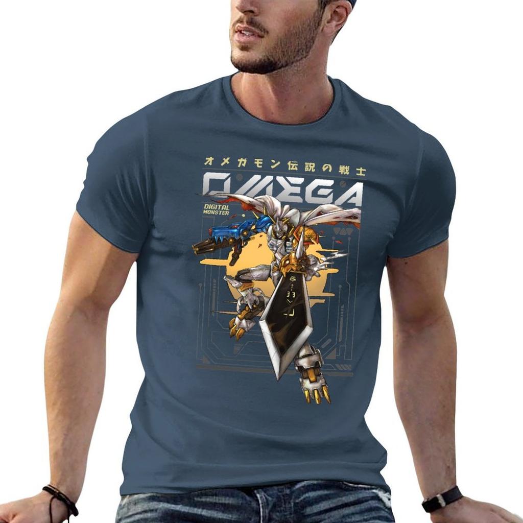 Omnimon T-Shirt Mann T-Shirts für Männer lässiges Mann T-Shirt Sommer T-Shirt