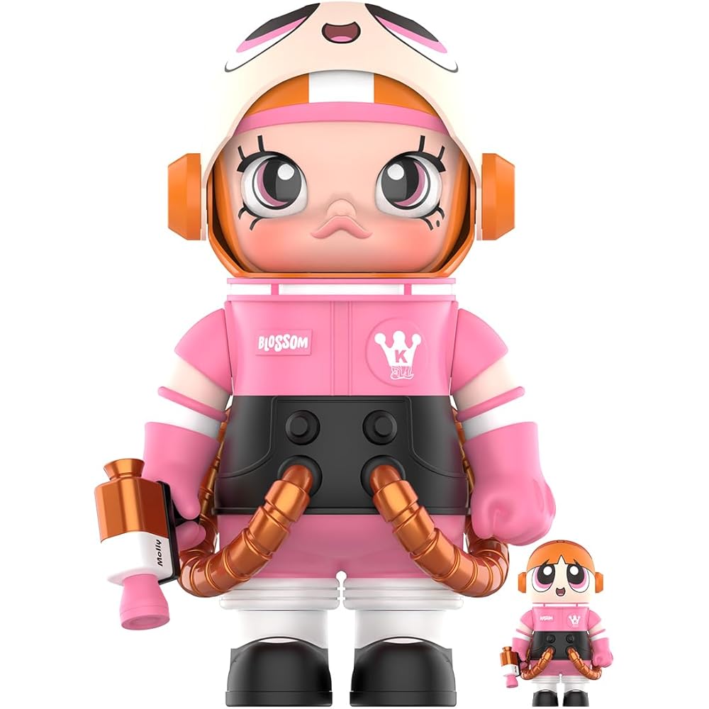 

Pop Mart Mega Collection Space Molly The Powerpuff Girls Blossom Figure Toy 400% + 100% Collectible Model
