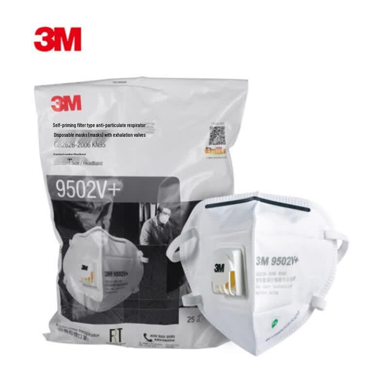 3M 9502V+ KN95 Valved Respirator