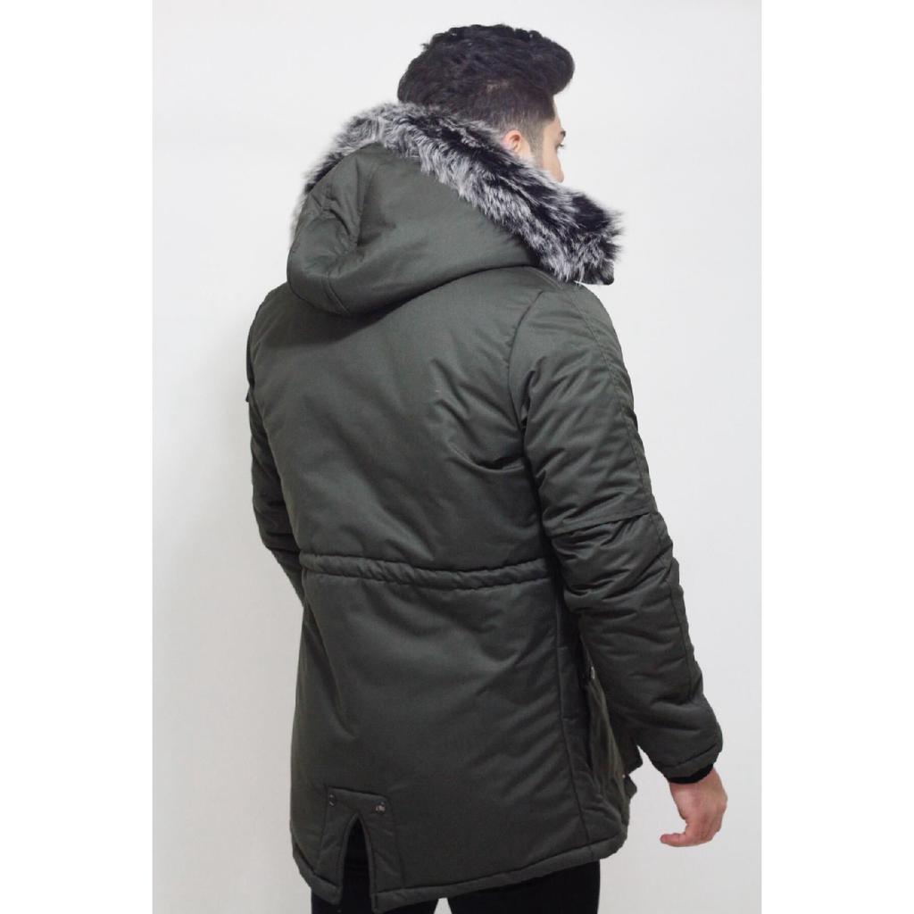 Bill Fur Lined Hooded Coat