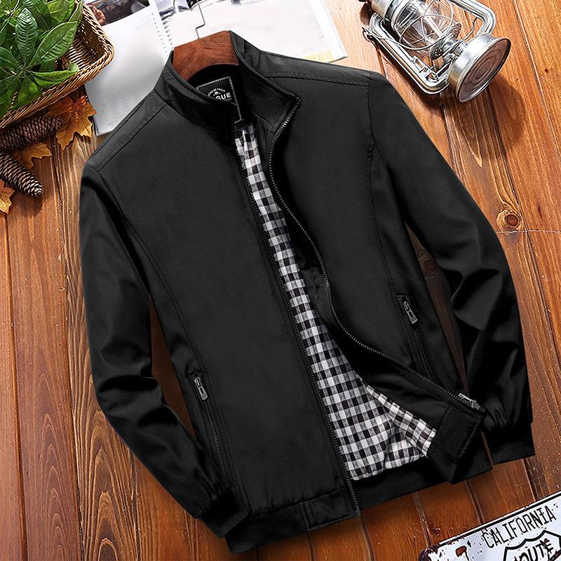 Mittleren alters männer der Papa Dünne Stehkragen Jacke Jacke In Die Älteren