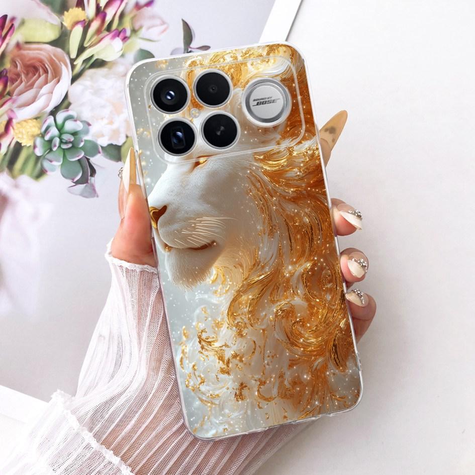 For Xiaomi POCO F8 Ultra Case Luxury Dragon Cartoon Transparent TPU Protection Cover For Poco F8 Pro Ultra PocoF8 Pro Soft Funda