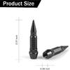 SINGARO 60mm Spiked Valve Caps,Aluminum Alloy Dustproof and Waterproof Tire Valve Stem Caps, Suitable for Cars, Trucks and Motorcycles (4PCS Black)
