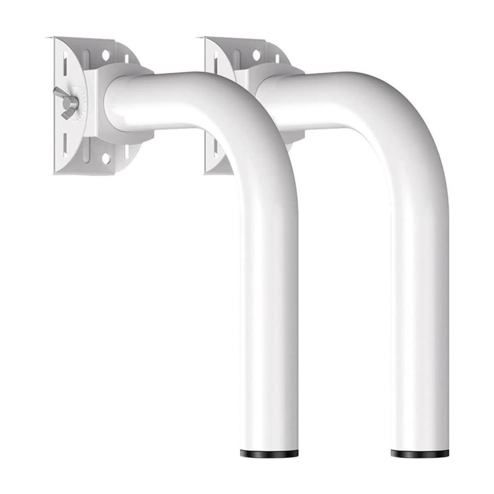 2pcs Durable Bridge Bracket Wall-Mounted Access Point Mount Adjustable J Pole Mounts Outdoor Use