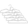 Space Saving Short Neck Hanger with Silicone Coating Anti Slip Rubber Paint Clothes Hanger for Small Wardrobes