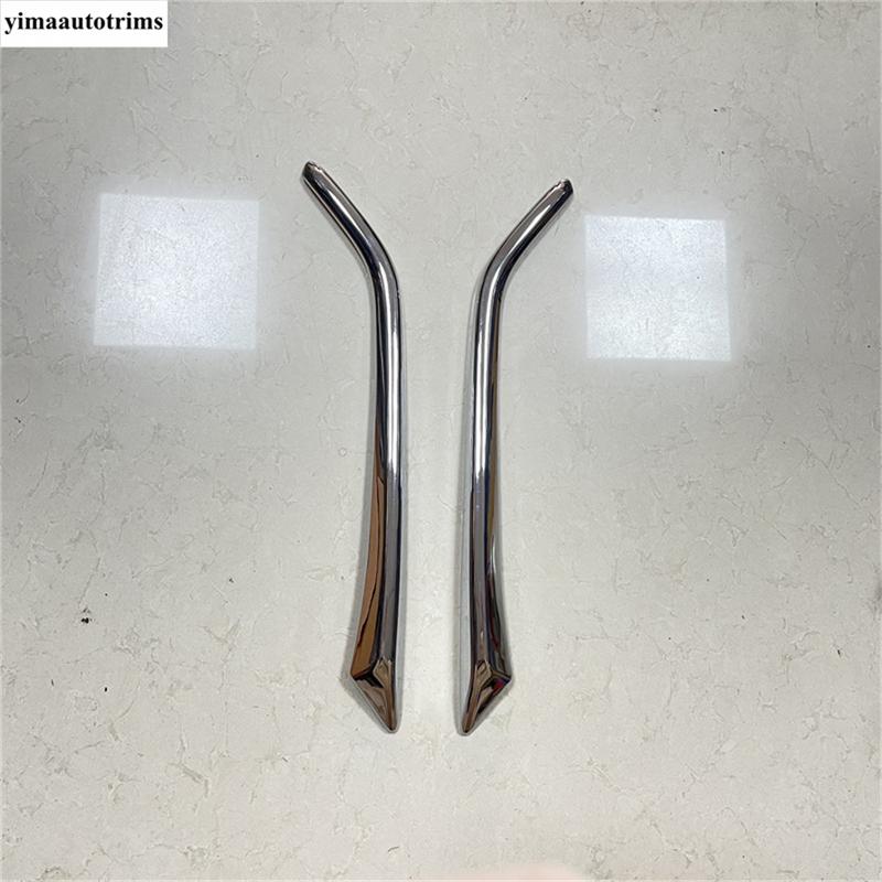 ABS Chrome Car Front Fog Light Lamp Eyelid Eyebrow Strip Cover Trim For Mazda CX-3 CX3 2015 -  Car Accessories Exterior Kit