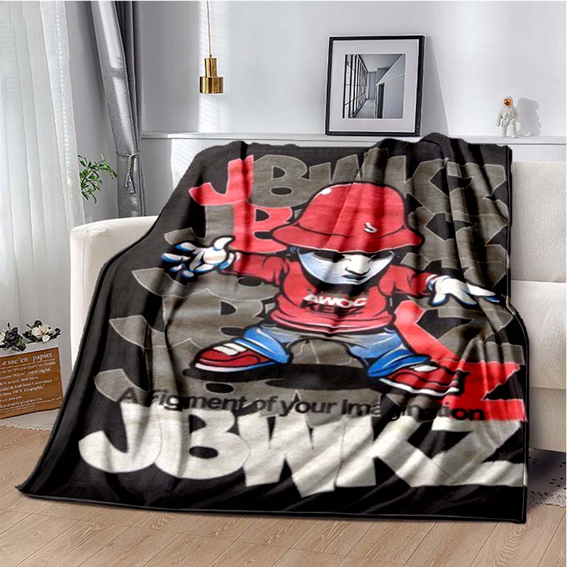 fashion singer dance troupe Jabbavokeez mask flannel blanket sofa bed cover draped soft oversized blanket bedding gift blanket 75x90cm
