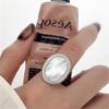 Sterling Silver Niche Design Open Ring: Korean Style, Stackable, Colorfast, Light Luxury