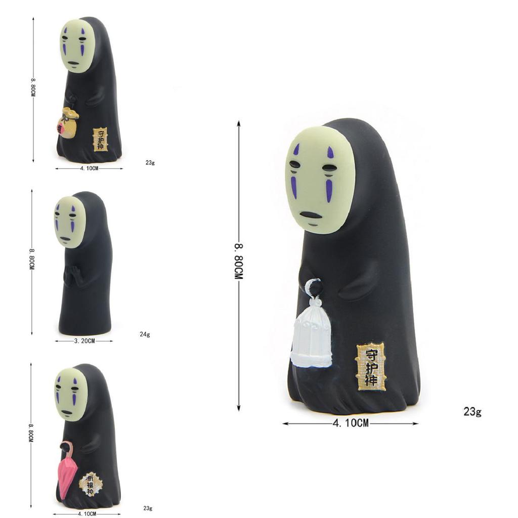 Anime Chihiro Spirited Away Cake Decoration No Face Faceless Man Action Figures With Premium Quality Resin