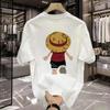 Moda de vară, grea, retro, litere engleze, pentru bărbați, 100% bumbac, cu gât rotund, tricou casual fitness, de înaltă calitate