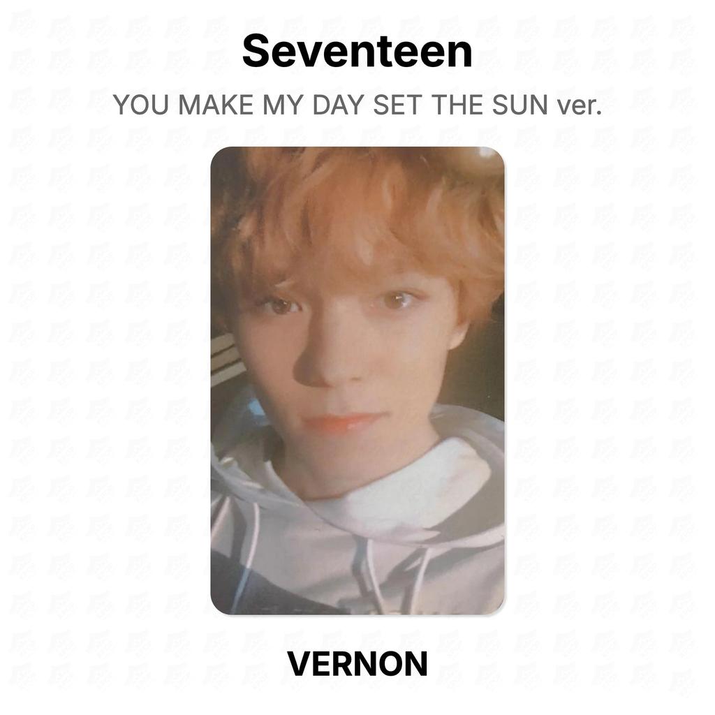 Seventeen YOU MAKE MY DAY SET THE SUN ver. Official Photocard