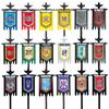 Medieval Accessories Building Blocks Soldiers Weapons Military Flags Mount War Horses Orc Mount Flags Wolf Bricks Kids Toys Gift