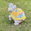 Garden Turtle Statue Turtle Sculpture with Solar Lights Outdoor Flower