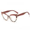 Fashion Rivet Anti-blue Light Cat Eye Reading Presbyopia Glasses Women Oversized FULL Frame Trendy Far Sight Eyeglasses