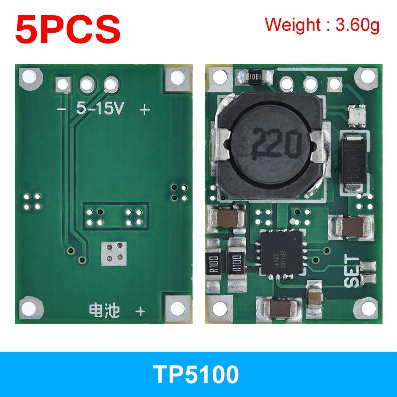 TP5100 Charging Management Power Supply Module Board TP5000 1A 2A Compatible with 4.2V 8.4V Single and Double Lithium Batteries