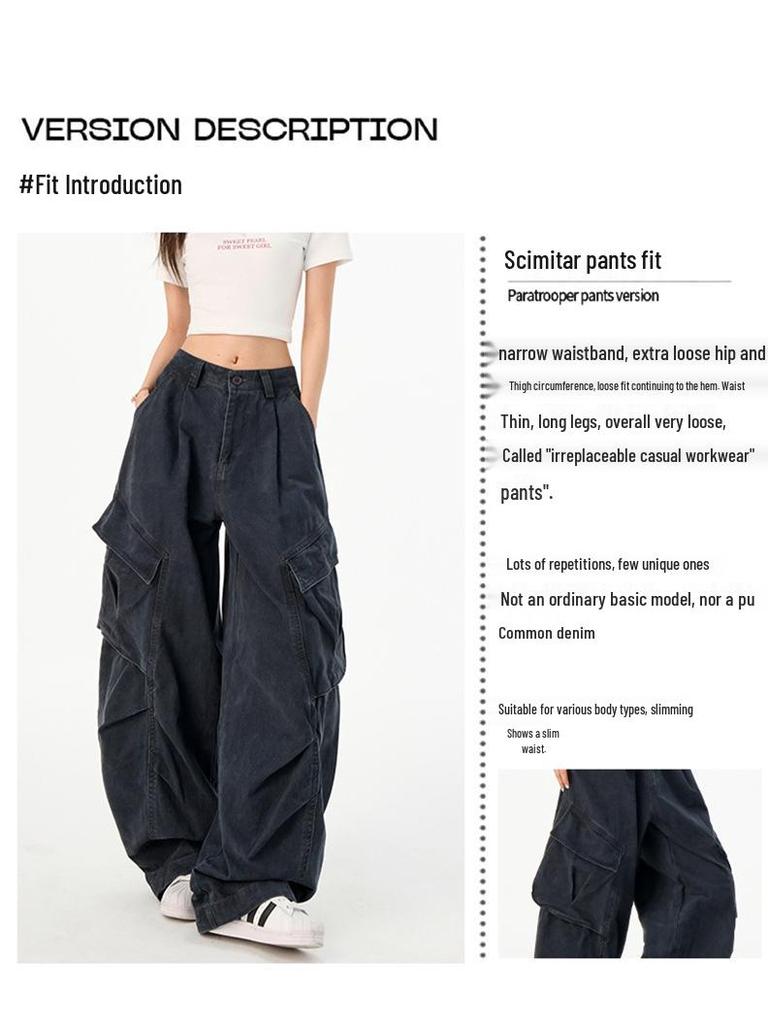 Women's High Waist Wide-Leg Jeans - Autumn Slimming Loose Fit