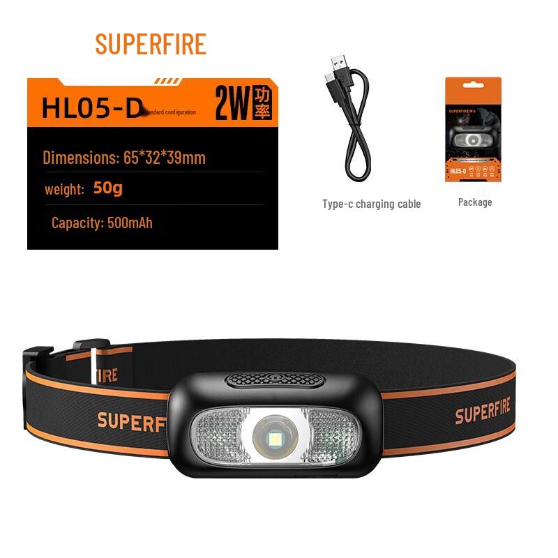 

SupFire HL05-D Rechargeable Headlamp