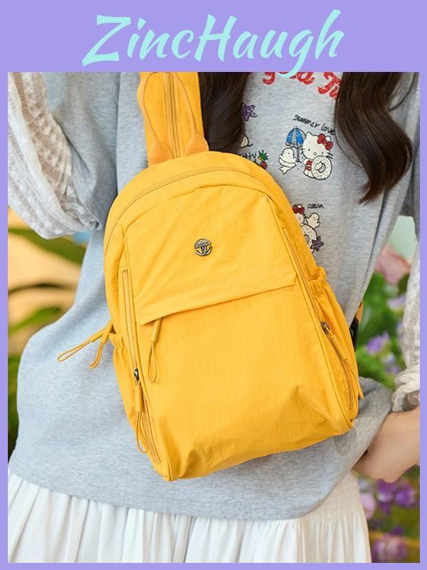 Urban Minimalist Nylon Crossbody Bag With Zipper Closure For Daily Use