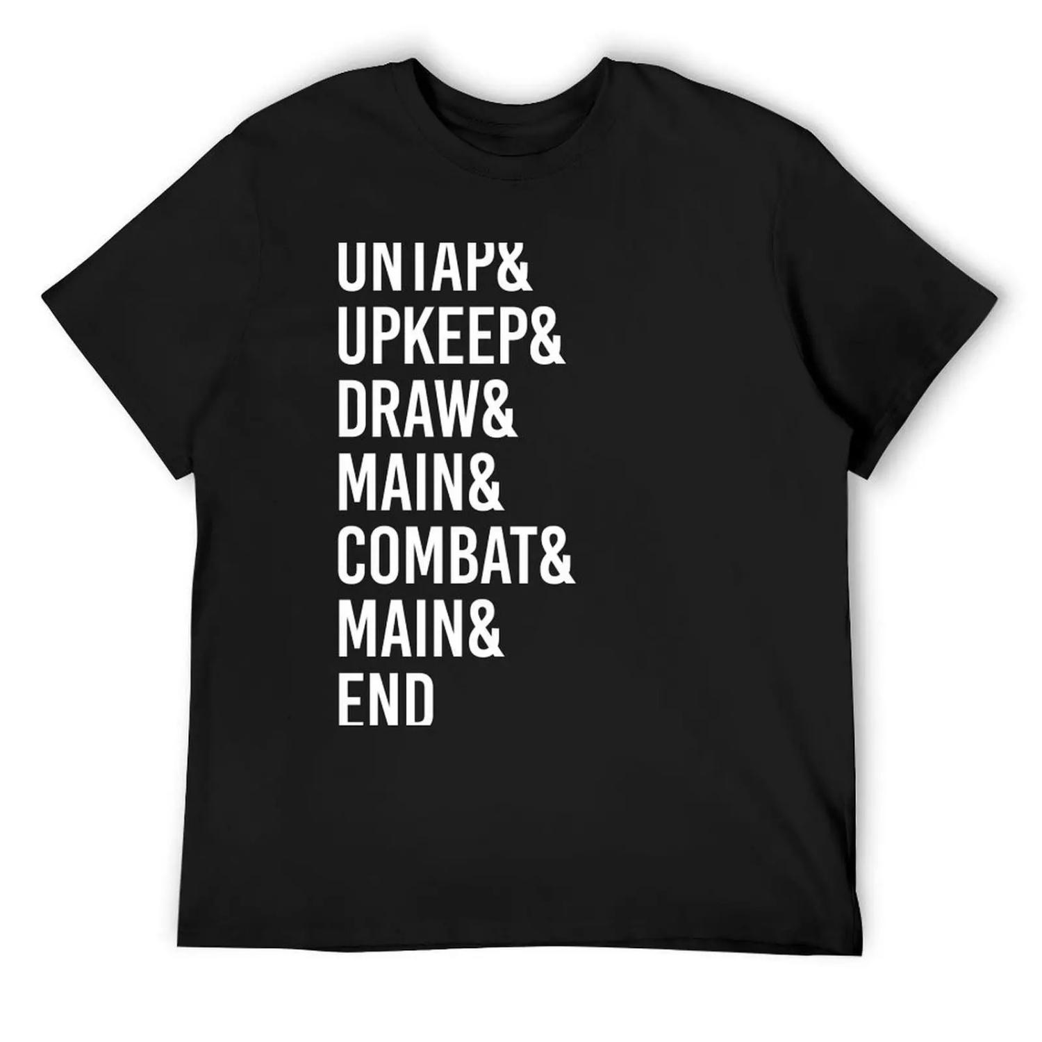 Magic the Gathering game phases T-Shirt man clothes Funny t-shirts summer 2025 blue archive mens clothes S