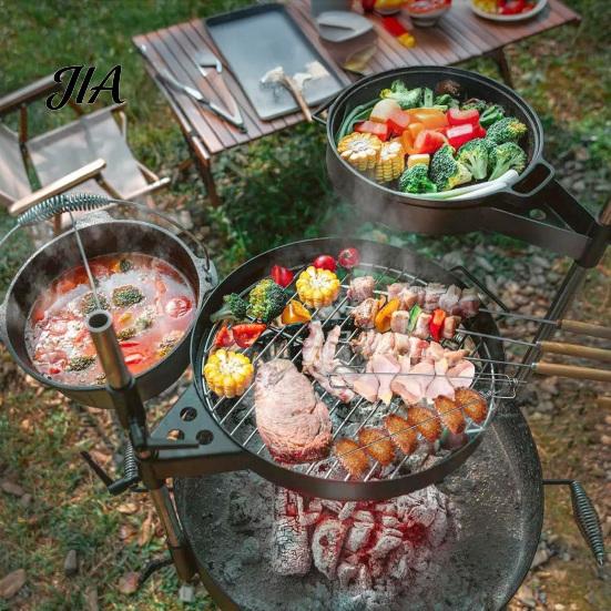 Stainless Steel Meat Fork Chicken Wing Grill Skewers, Barbecue Wings Fork, Heat Backyard Bbq Party Supplies Resistant Clamping Utensil for Camping And