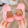 Capybara Kids' Non-Slip Summer Slippers - Soft Sole, Cute Design for Boys & Girls, Indoor Use