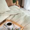AVILA Decorative Bedspread - Beige, Geometric Pattern - 170x210cm