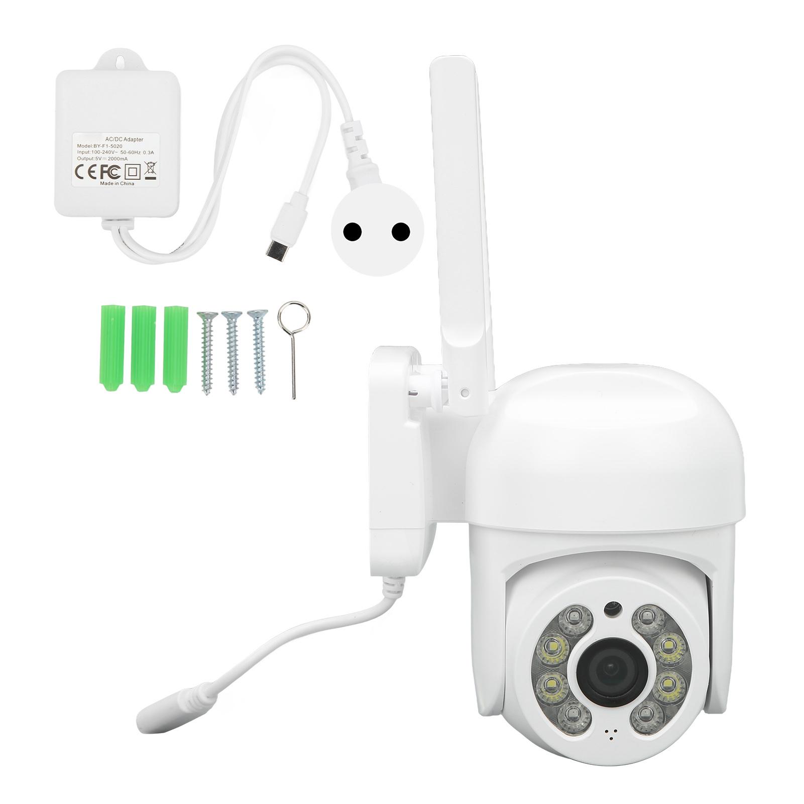 

Smart Security Camera Two Way Intercom High Definition Night Vision Motion Detection Wifi EU Plug