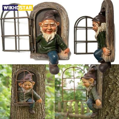 Miniatur-Garten-Zwergstatue, Elfe, Elfen-Ornamente, Statue, Outdoor-Landschaftsskulptur, Figuren, dekorative Kunst-Ornamente