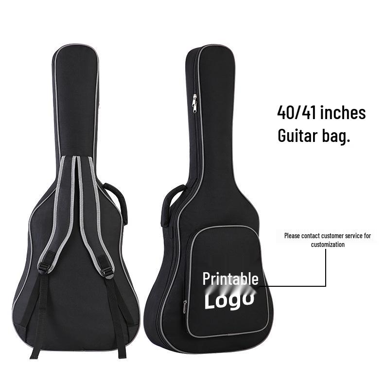 41" Waterproof Padded Guitar Bag - Fits 36/40" Guitars, Double Shoulder Straps, Free Shipping.