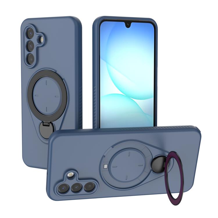 Ring Shield MagSafe TPU Phone Case With 360° Rotating Ring Holder Anti‑Fingerprint For Samsung Galaxy A17 5G