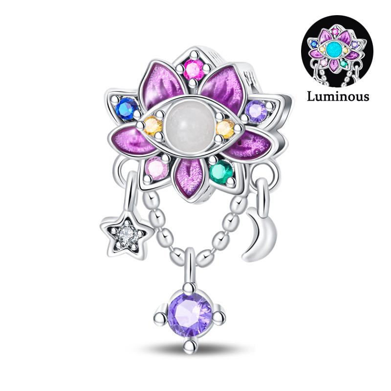 100% 925 Silver Best Wishes Shiny Dreamcatcher Net Series Charms Beads Fit 3mm Bracelets DIY Gift Fine Jewelry