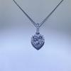 2 Carat Heart-Shaped Moissanite Pendant Necklace In D Color for Women