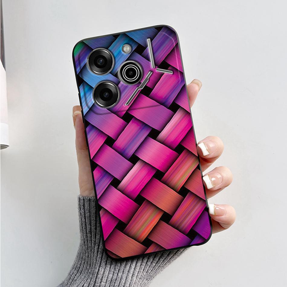 For Tecno Pova 6 Pro Case 6.78" Marble Black Silicone Soft Back Cover For Tecno Pova 6 Pro Phone Case Pova6 Pro 6Pro Coque Funda