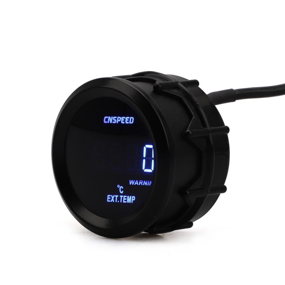 2" 52mm Car Meter Blue Led EGT EXT Gauge Exhaust Gas Temperature Gauge Digital Exhaust Gas Temp Gauge With Sensor CNSPEED