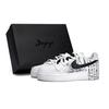 Air Force 1 Slip Resistant Abrasion Resistant Low Top Skateboard Shoes Unisex Black White CW2288-111(Team80-S-BOX)